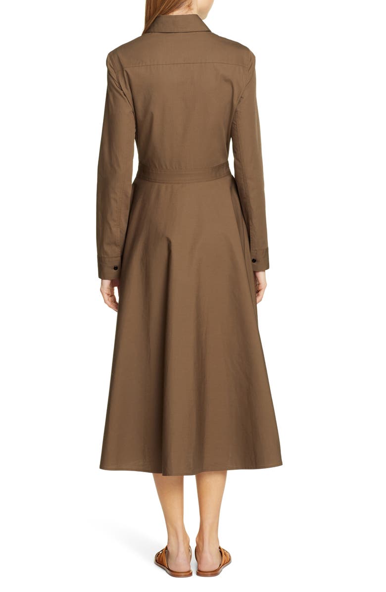 Rosetta Getty Apron Wrap Cotton Shirtdress, Alternate, color, 