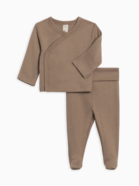 Riley 2 Piece Kimono Wrap Top and Pant Set (Baby)
