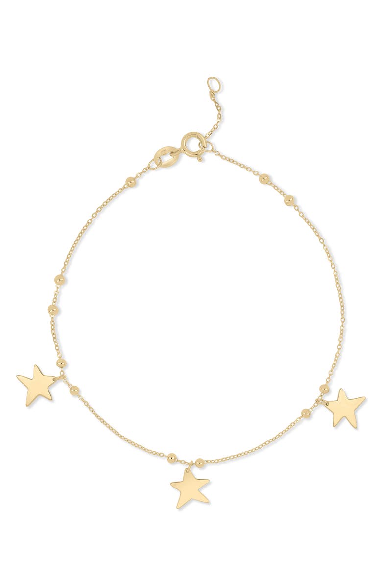 Bony Levy 14K Gold Star Charm Bracelet, Main, color, 14K Yellow Gold