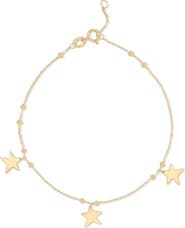 Bony Levy 14K Gold Star Charm Bracelet