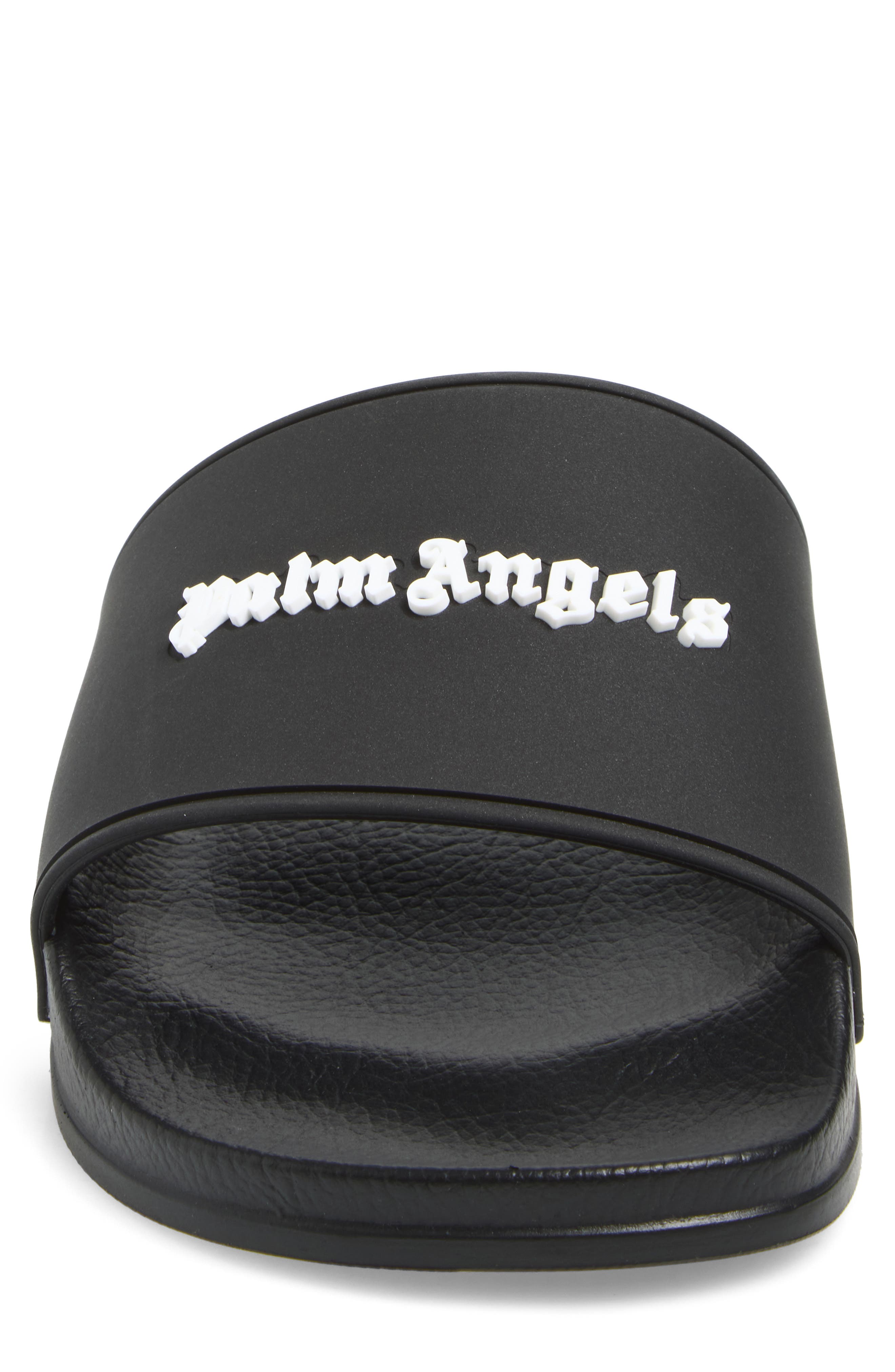 Palm Angels Logo Pool Slide Sandal, Alternate, color, 