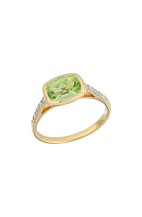 El Mar Peridot & Pavé Diamond Ring (Nordstrom Exclusive)