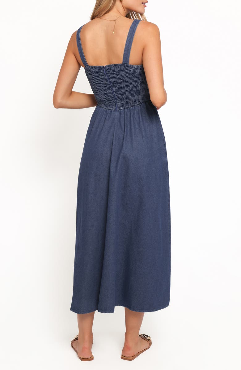 Petal & Pup Kinslee Sleeveless Midi Dress, Alternate, color, Denim