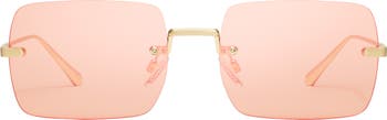 TTYL 53mm Gradient Rimless Sunglasses