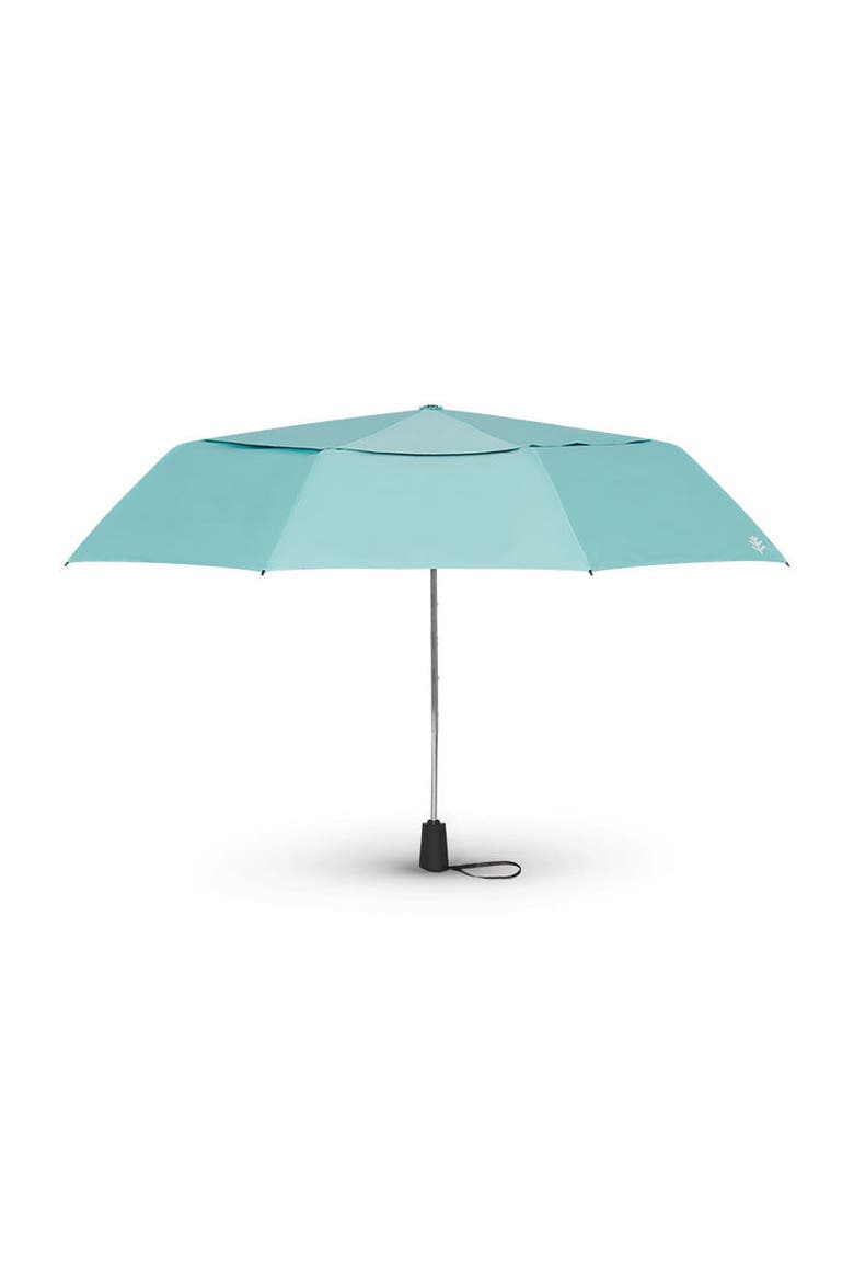 Vrae 42 Inch Sodalis Travel Umbrella, UPF 50+ Sun Protection, Alternate, color, Coolibar Blue