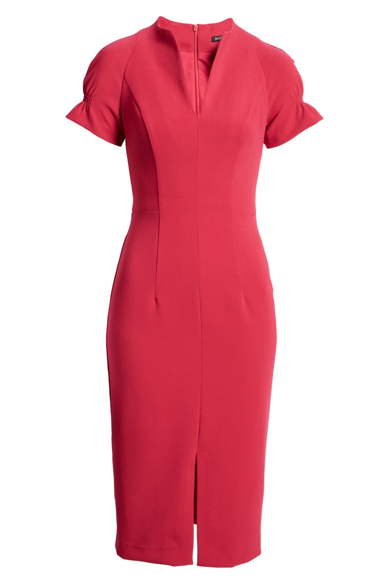 Patel Sheath Dress, Alternate, color, JUJUBEE