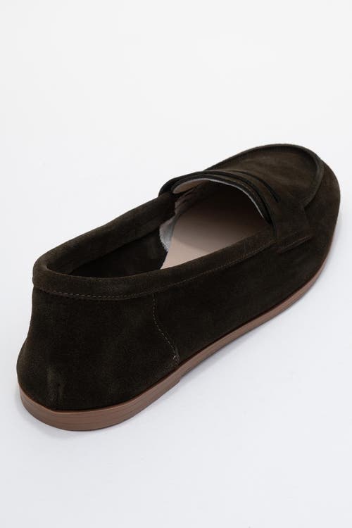 Forever & Always Shoes Dorothy Leather Loafer In Green