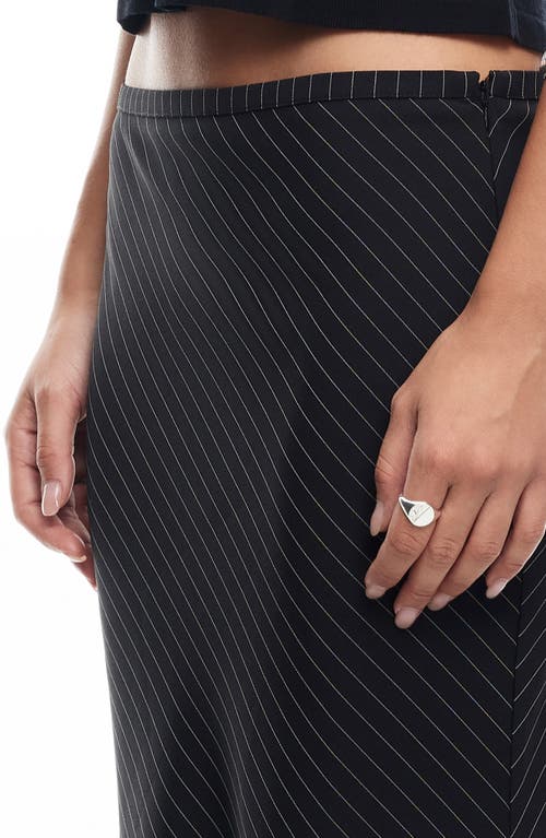Lioness Endless Pinstripe Low Rise Maxi Skirt