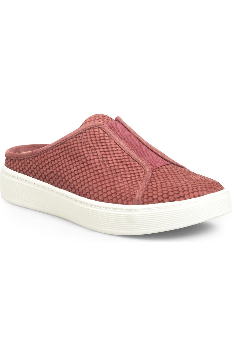 Söfft Beekon Snake Embossed Sneaker Mule, Main, color, Brick