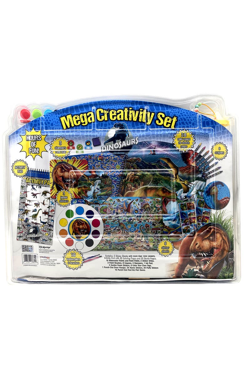 Inkology Mega Creativity Set, Dinosaur Prehistoric Themed Activities, Kid 5+, Alternate, color, Multicolored