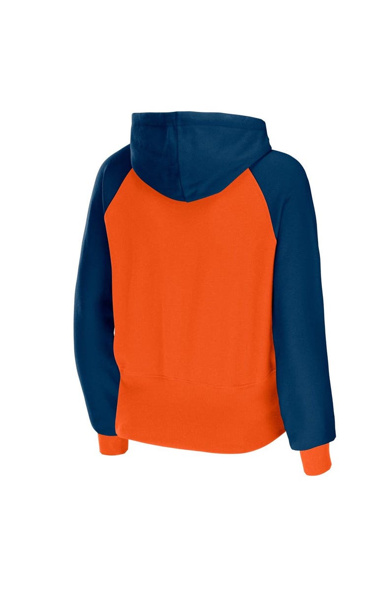 WEAR by Erin Andrews Women's WEAR by Erin Andrews Orange Chicago Bears Colorblock Lightweight Full-Zip Hoodie, Alternate, color, Orange