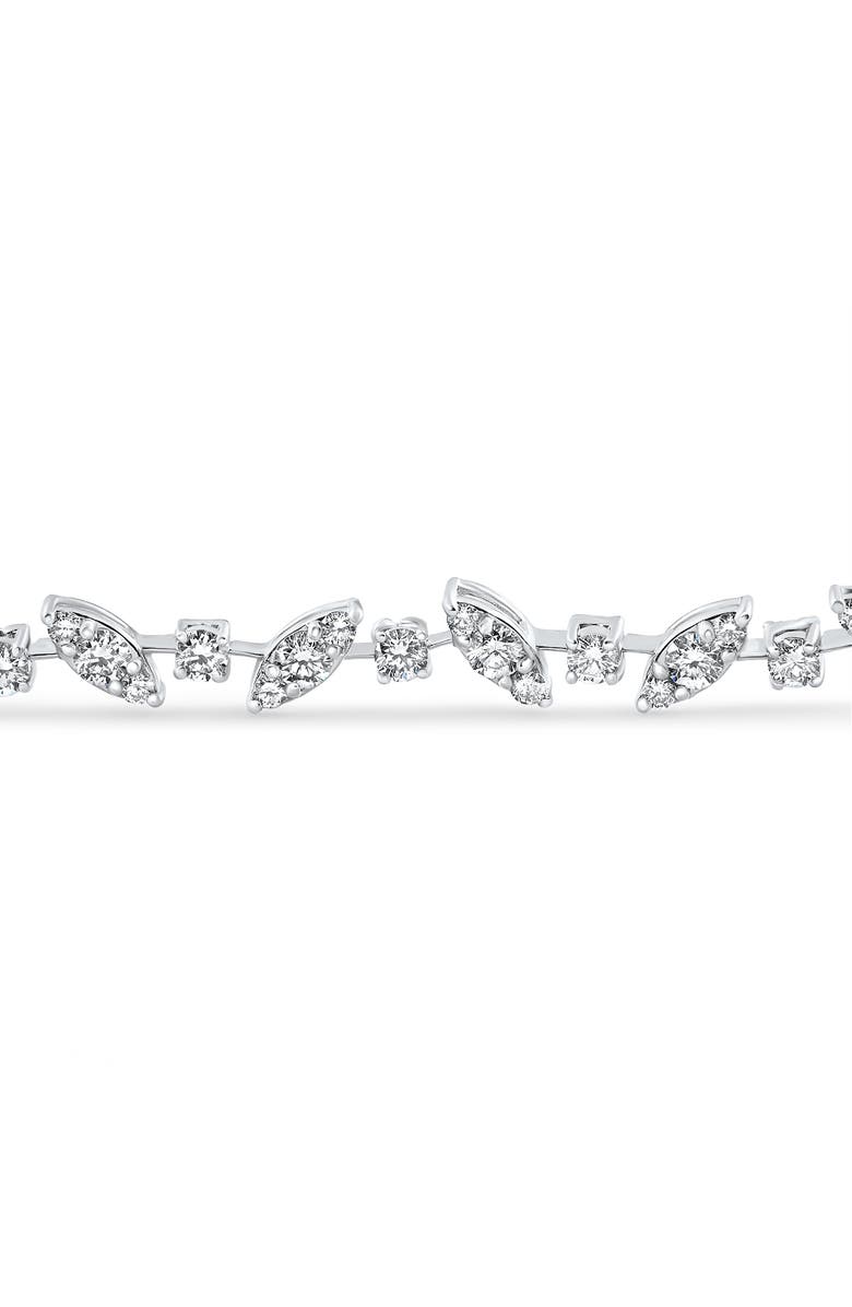 Bliss Diamond 3.70Ct 14k Gold Diamond Tennis Bracelet 7" Lab Grown, Alternate, color, 14K White Gold