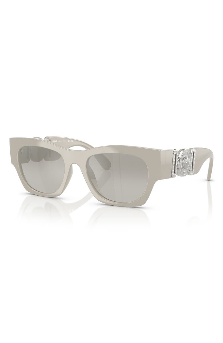 Versace 52mm Pillow Sunglasses, Alternate, color, Grey