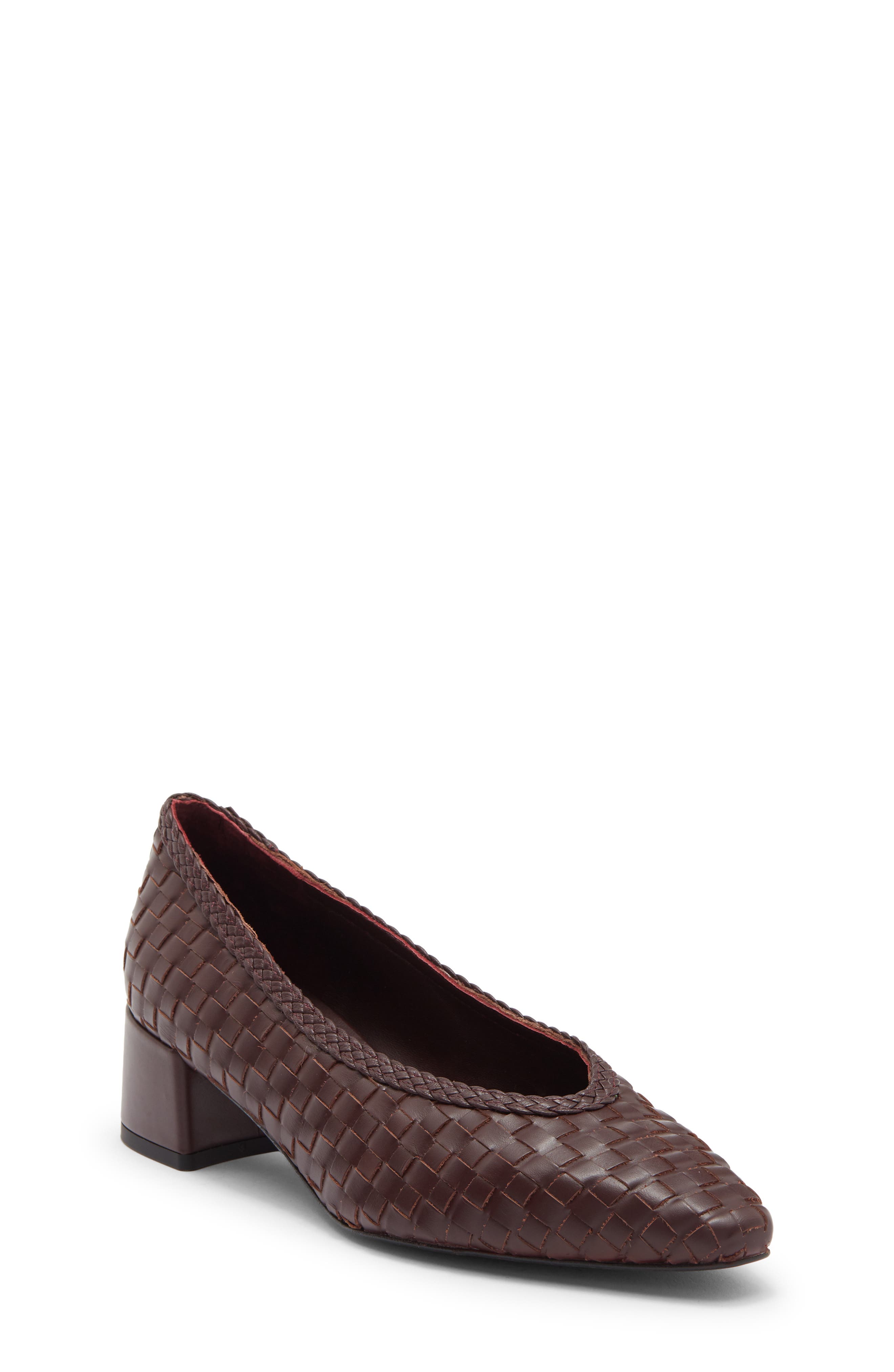 CRANBERRY WOVEN CALF