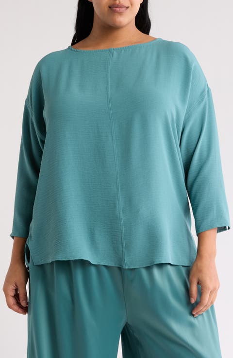 Long Sleeve Tunic Top (Plus)