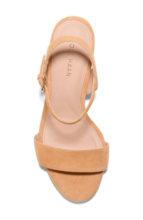 Cole Haan Women's Josie Block-heel Sandals In Striped Raffia/biscuit Leather