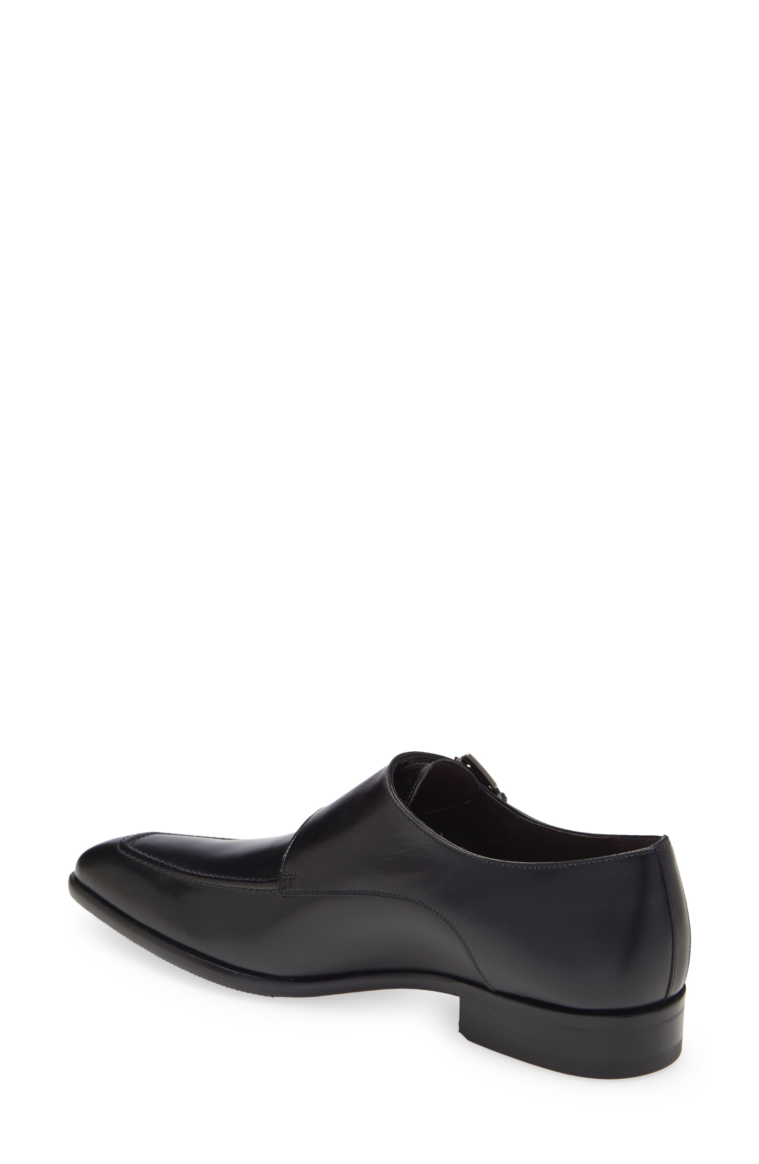 Mezlan Leather Double Monk Strap Shoe, Alternate, color, 