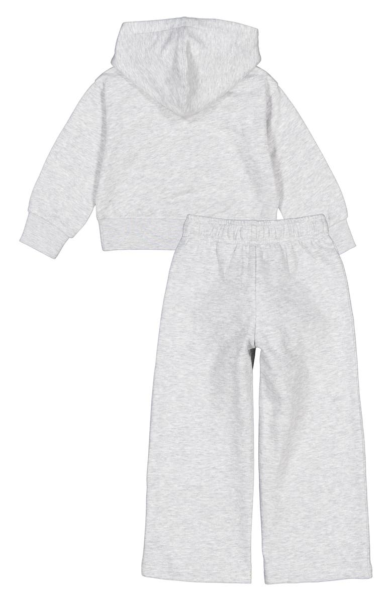 Joe's Jeans Kids' Hoodie & Wide Leg Sweatpants Set, Alternate, color, Heather Grey