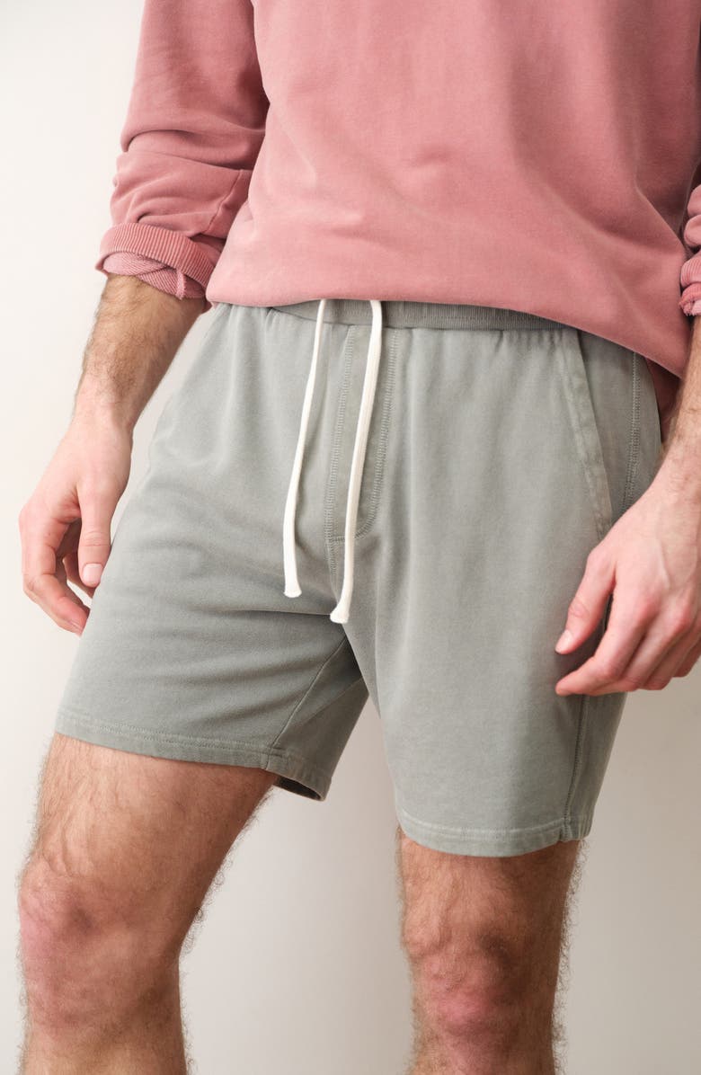 Marine Layer Cloud 9 Terry Shorts, Alternate, color, Sage