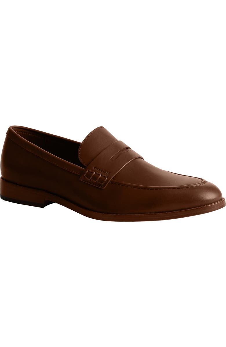 COACH Penny Loafer, Main, color, Saddle