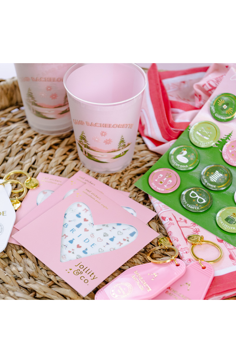 Jollity & Co. Camp Bachelorette Postcard Flex Cups, Alternate, color, Assorted Pre-Pack