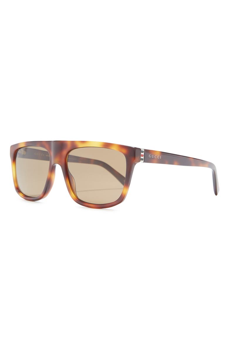 Gucci 57mm Modified Square Sunglasses, Alternate, color,