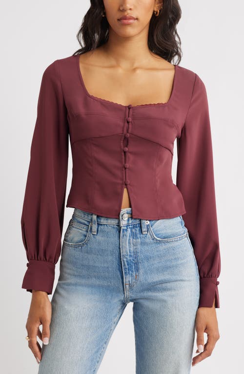 Open Edit Matte Satin Corset Top