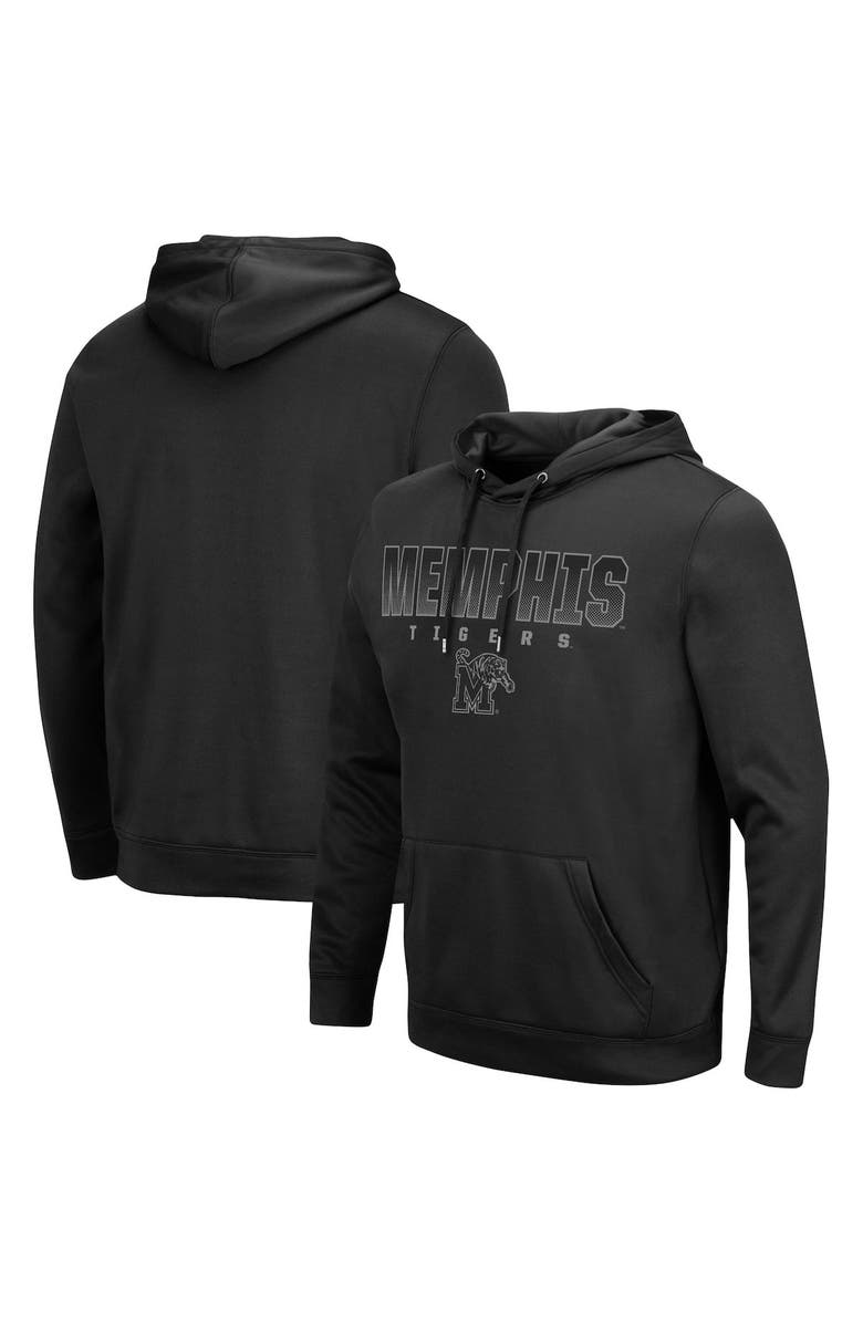 COLOSSEUM Men's Colosseum Black Memphis Tigers Blackout 3.0 Pullover Hoodie, Main, color, Black