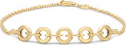 DEVATA Cable Link Chain Bracelet in 14K Gold