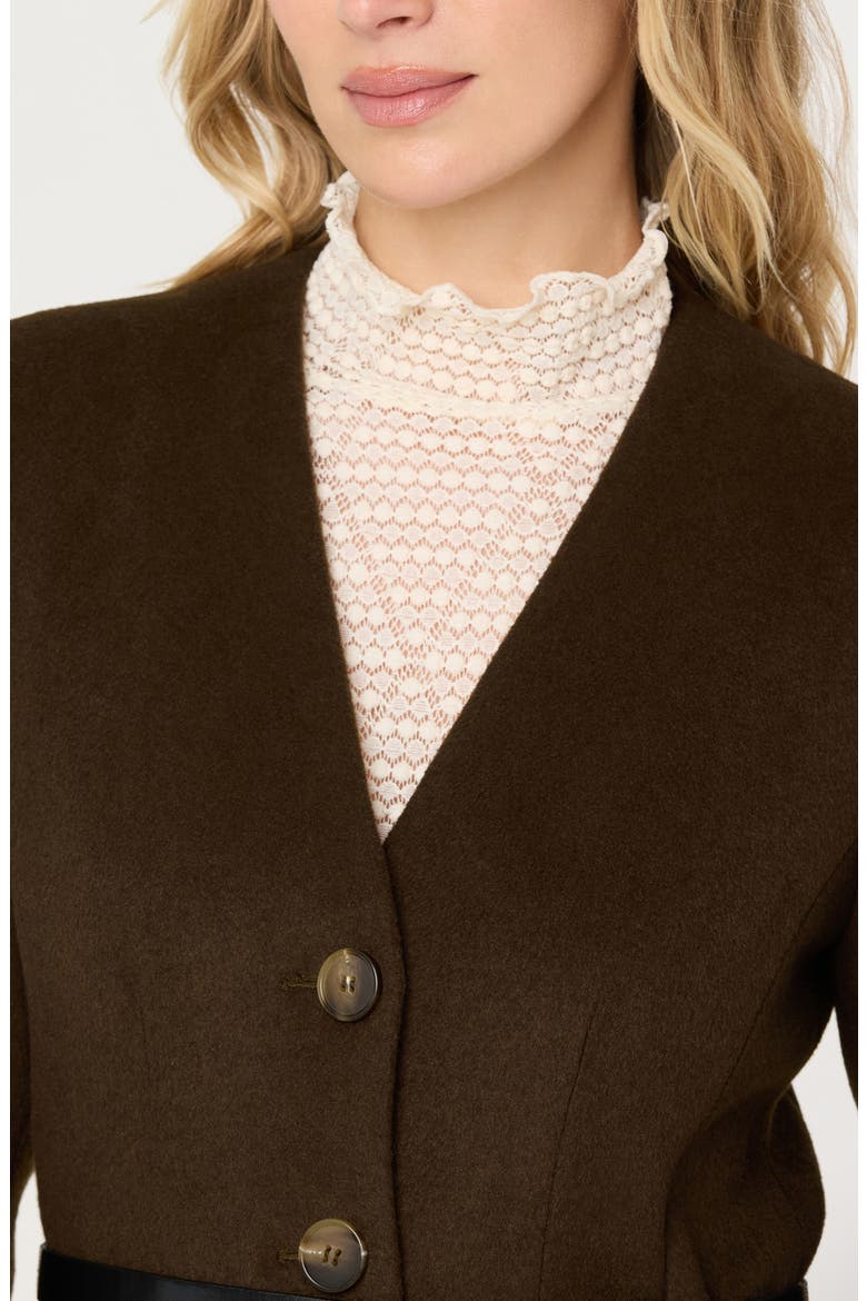 Glorimar Coat, Alternate, color, DARK OLIVE