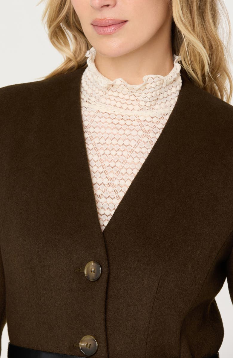 ASTR the Label Glorimar Coat, Alternate, color, Dark Olive