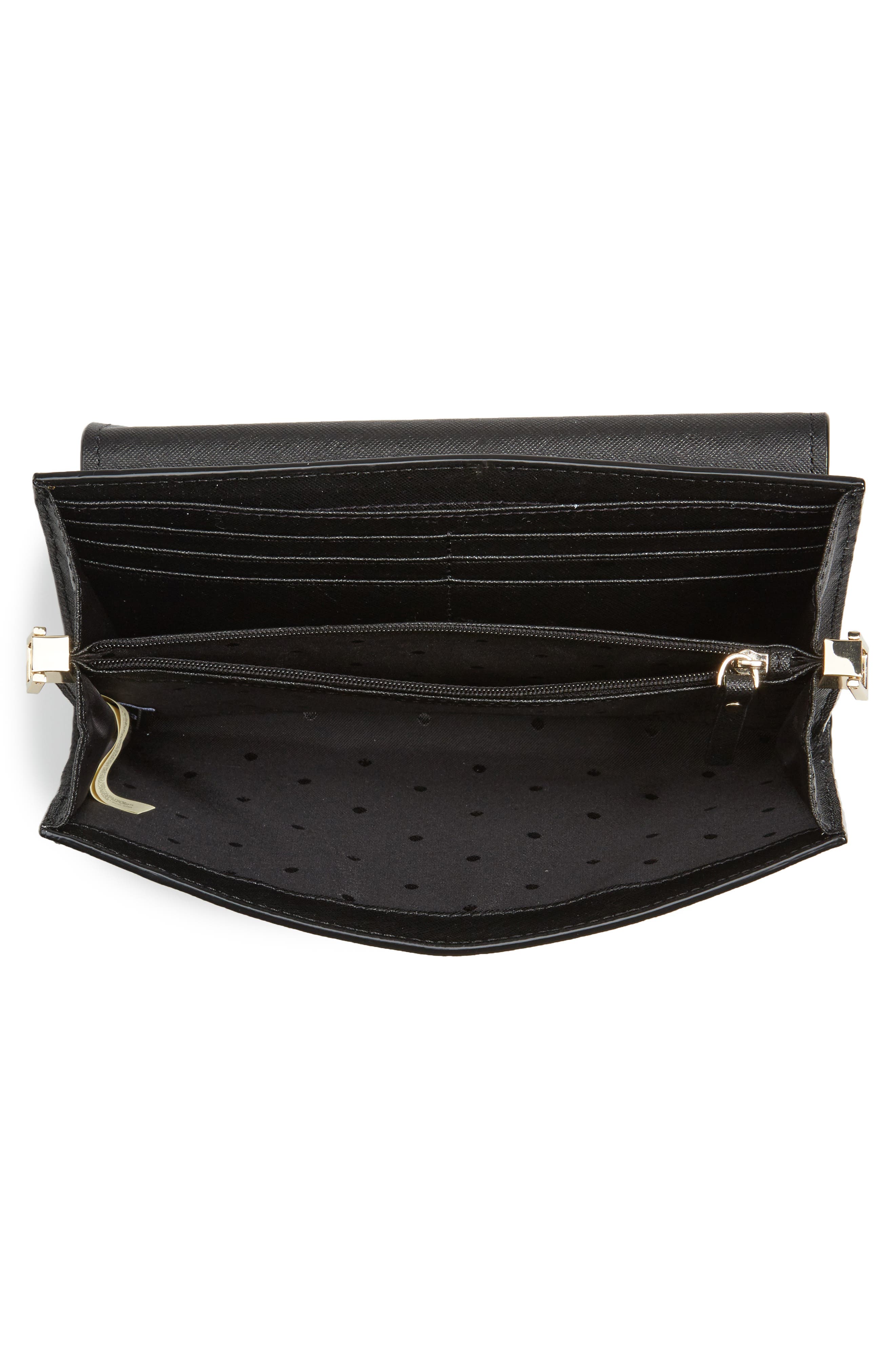 Kate Spade New York make it mine - camila leather clutch, Alternate, color, 