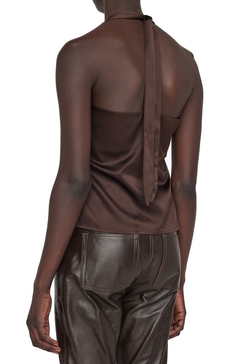 ANINE BING Alain Stretch Silk Halter Top, Alternate, color,