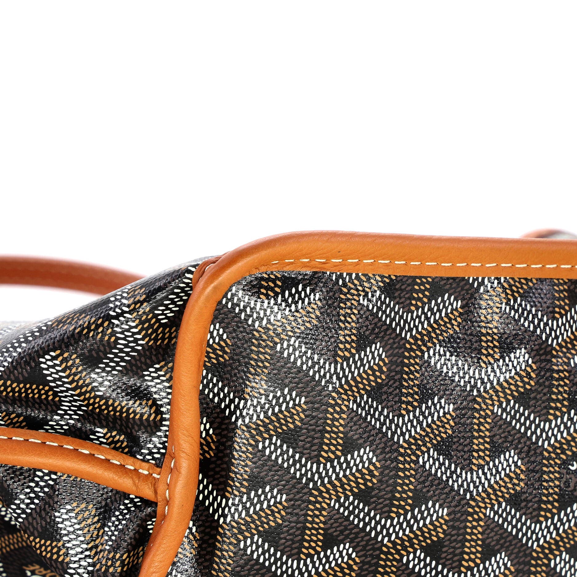 Pre-Owned Goyard Anjou Reversible Tote Printed Coated Canvas Mini, Alternate, color, Brown