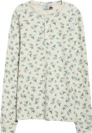 Tanner Fletcher Danbury Floral Waffle Stitch Henley