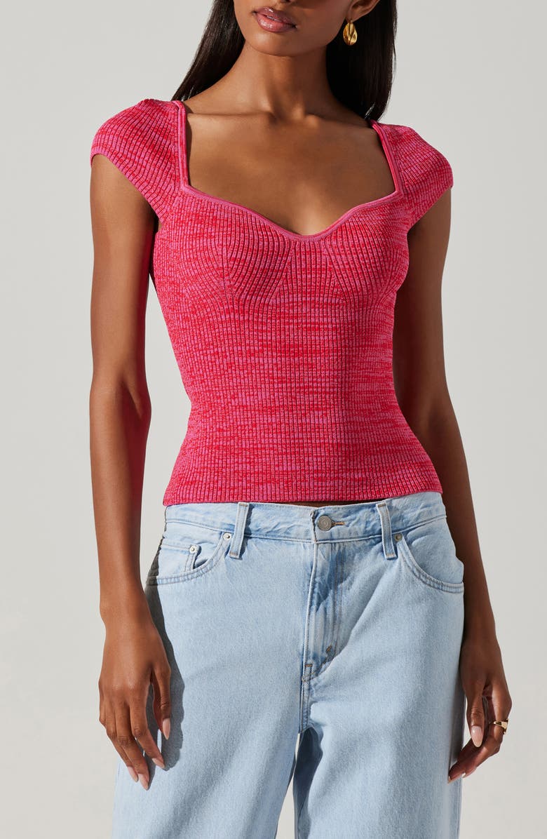 ASTR the Label Eloah Ribbed Top, Main, color,