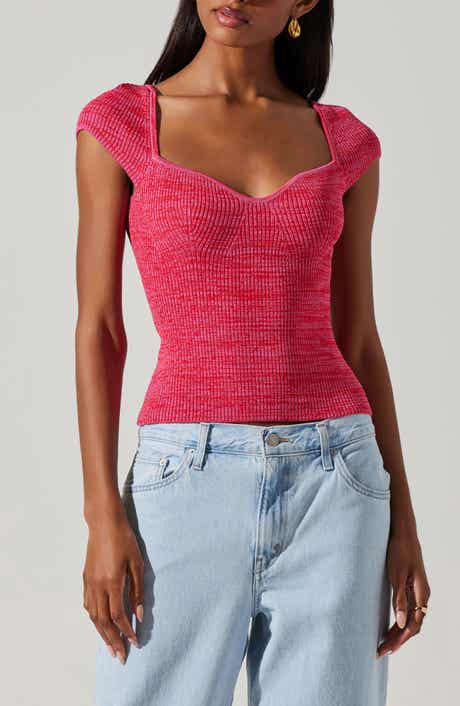 ASTR the Label Eloah Ribbed Top