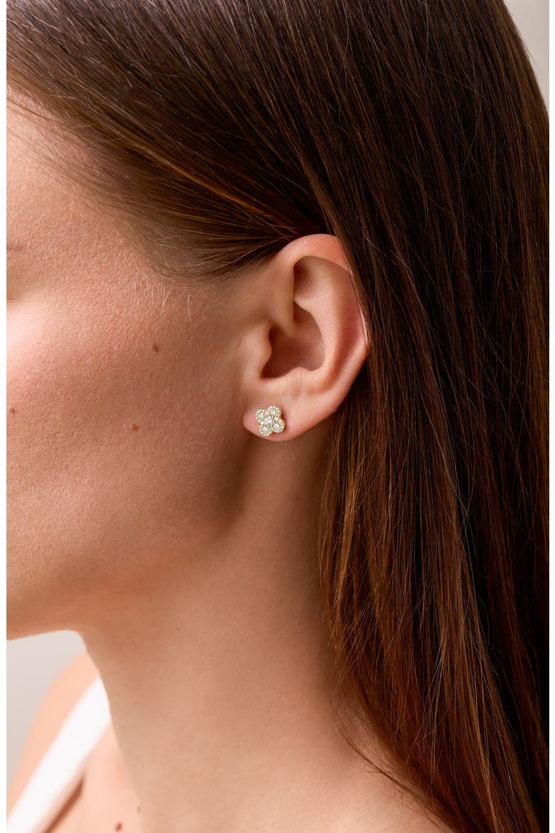 Mika Diamond Stud Earrings (Nordstrom Exclusive), Alternate, color, 18K YELLOW GOLD