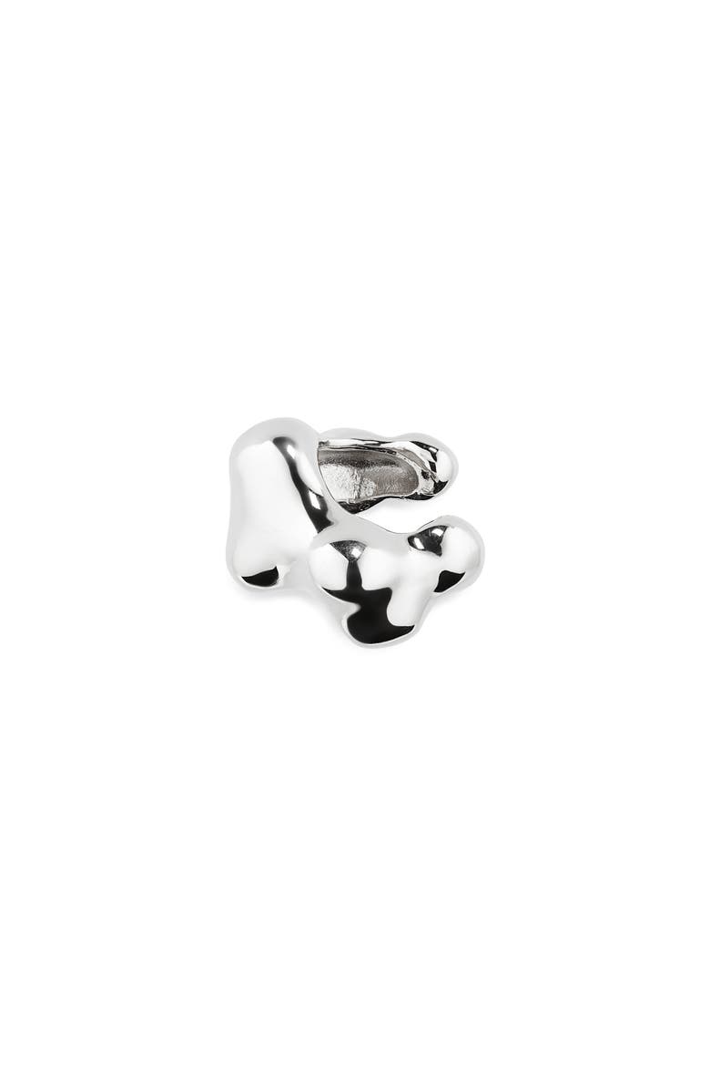 Kumo Single Ear Cuff, Main, color, STERLING SILVER