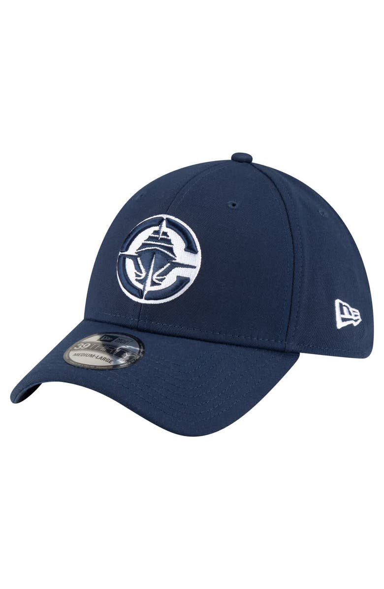 New Era Men's New Era Navy LA Clippers Logo 39THIRTY Flex Hat, Main, color, Navy
