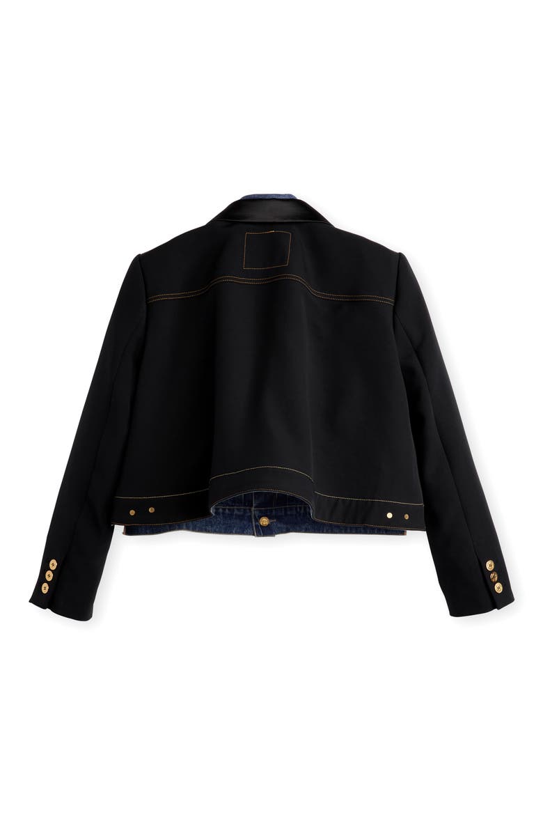 Gender Inclusive Levi's® Denim x Matelassé Twill Jacket, Alternate, color, BLACK