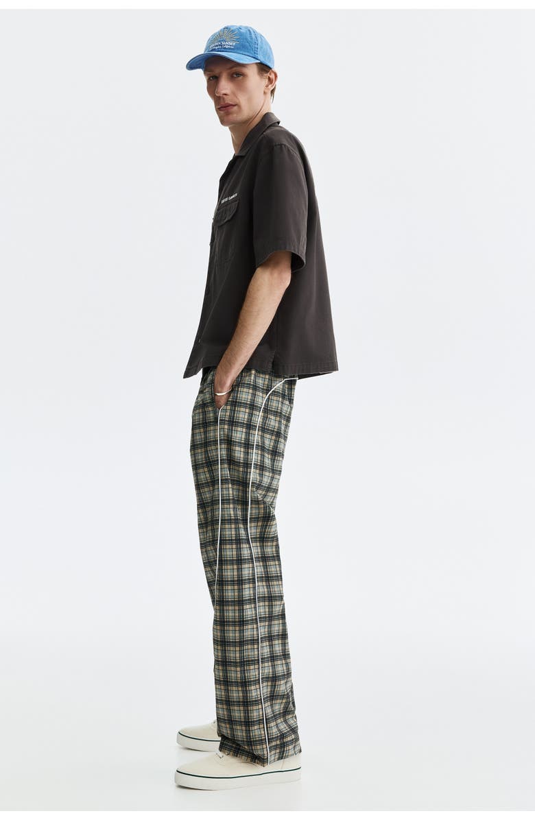 H&M Relaxed-fit short-sleeved utility shirt, Alternate, color, Dark Gray/Service Garments