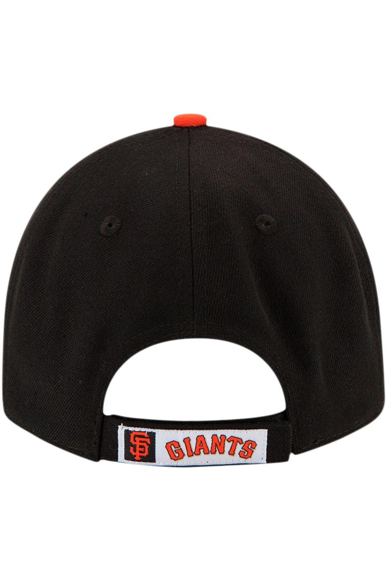 Men's New Era Black/Orange San Francisco Giants League 9FORTY Adjustable Hat, Alternate, color, Black