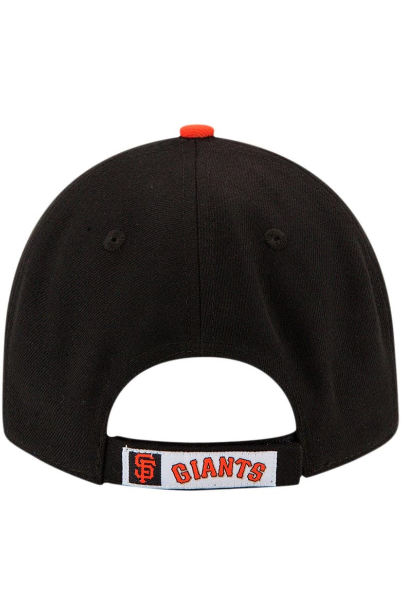 New Era Men's New Era Black/Orange San Francisco Giants League 9FORTY Adjustable Hat, Alternate, color, 