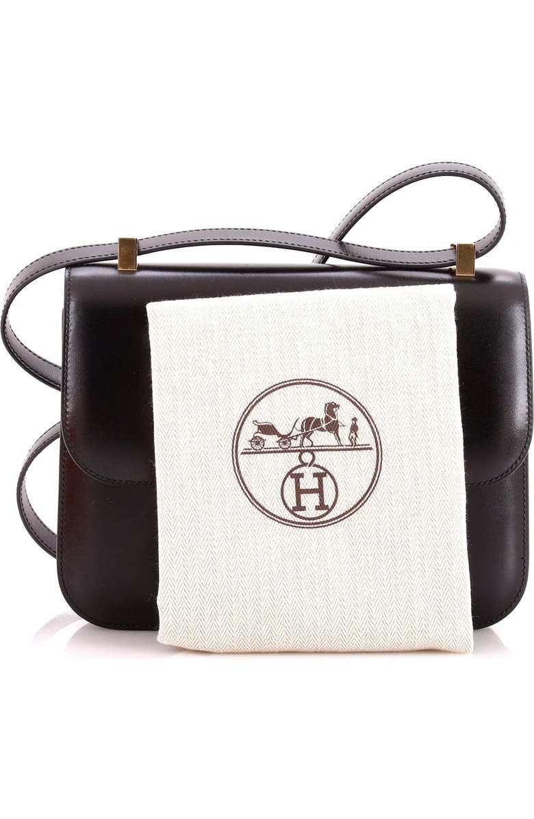 Pre-Owned Hermes Constance NM Bag Box Calf 24, Alternate, color, Noir