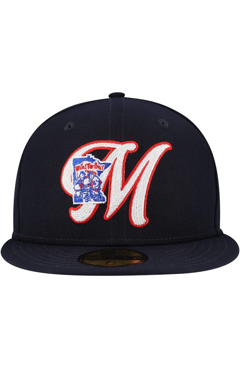 New Era Men's New Era Navy Minnesota Twins  Duo Logo 2.0 59FIFTY Fitted Hat, Alternate, color, Navy