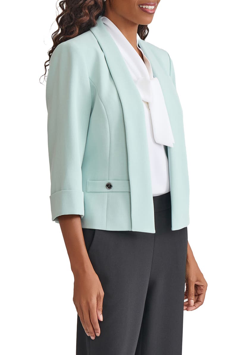KASPER Three-Quarter Sleeve Shawl Collar Blazer, Alternate, color, 