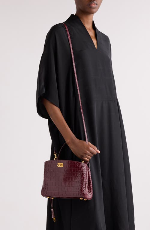 Balenciaga Mini Rodeo Croc Embossed Leather Top Handle Bag