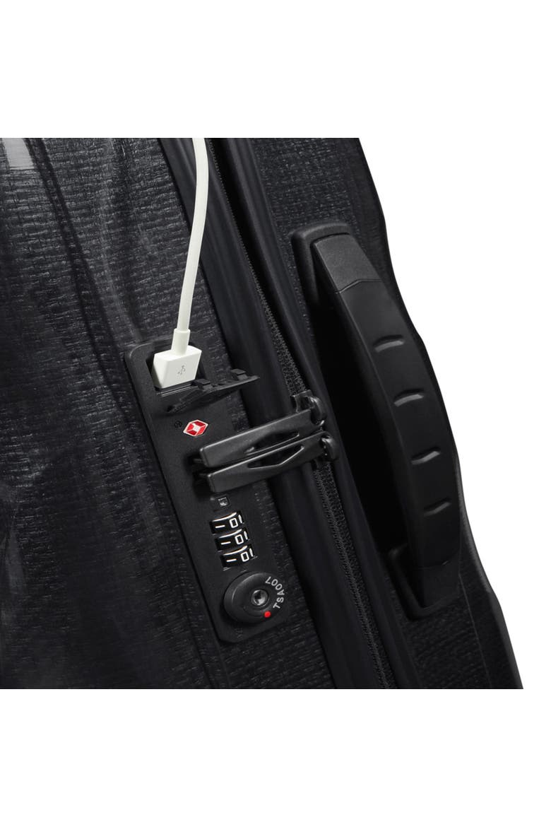 C-LITE Hardside 20" Carry On Spinner Luggage, Alternate, color, Black