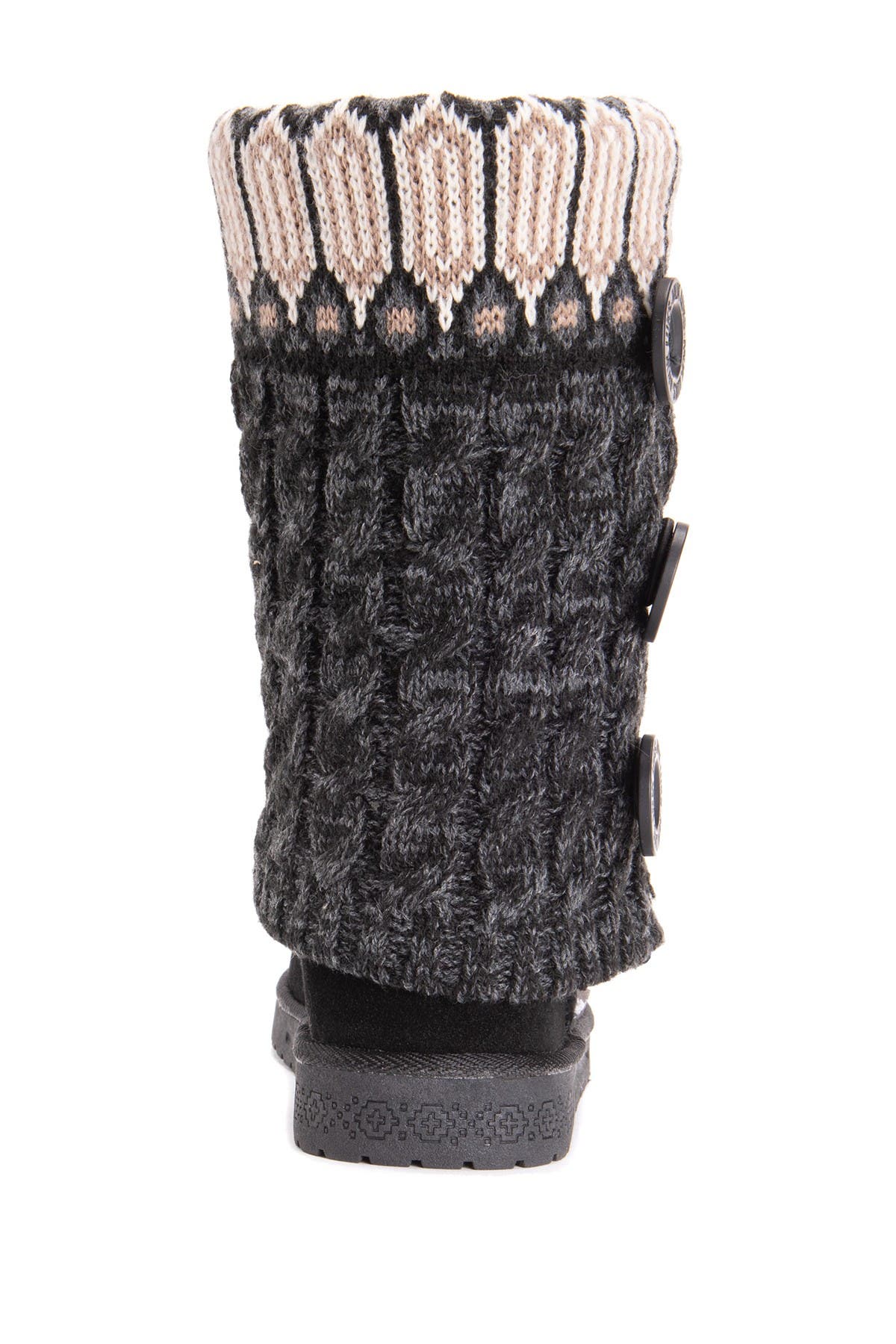MUK LUKS Cheryl Faux Fur Knit Boot, Alternate, color, 